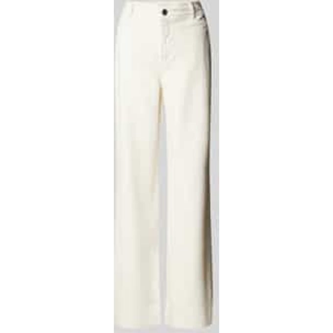 Wide leg jeans met strookzakken, model 'SOEY BEAUMONT'