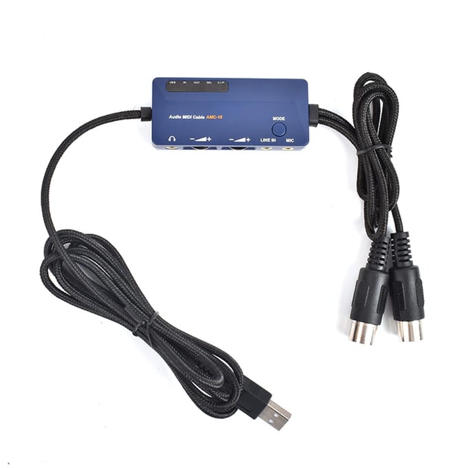 DOREMiDi MIDI naar USB A Interface MIDI Kabel Adapter voor Bewerken Opnemen Track Audio MIDI Kabel gray