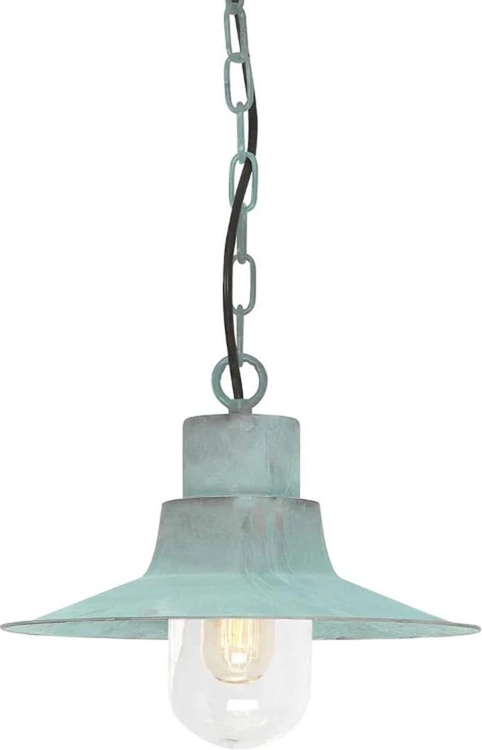 Hanglamp - Steady Lighting -  -  - E27 - L: 29.5cm - Voor Buiten - Woonkamer - Eetkamer - Verdigris