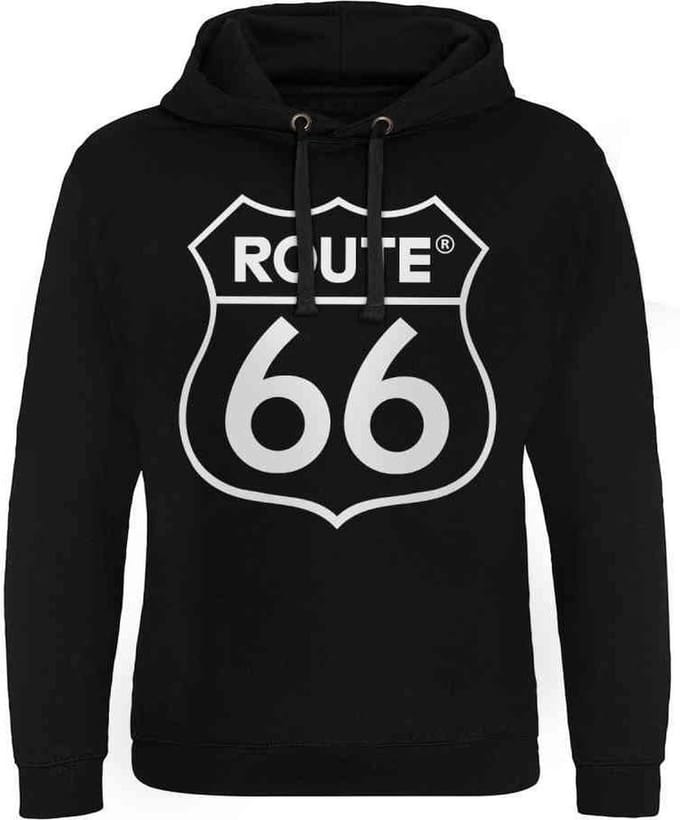 Route 66 Hoodie/trui -M- Logo Zwart