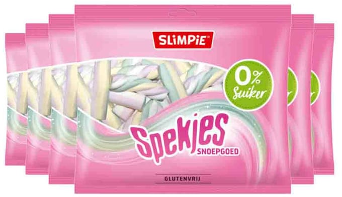 Slimpie - Spekjes - 5 x 80 gr - Voordeelverpakking