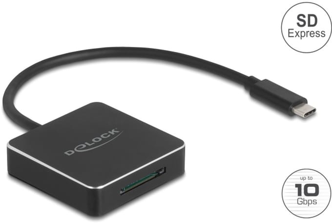 Delock USB Type-C™ Card Reader for SD Express (SD 7.1) memory cards