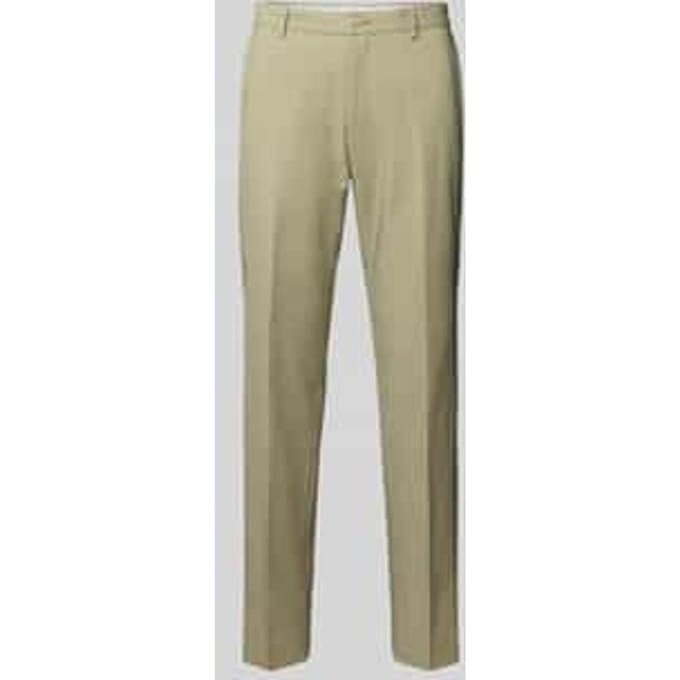 Regular fit pantalon met fijne geweven structuur