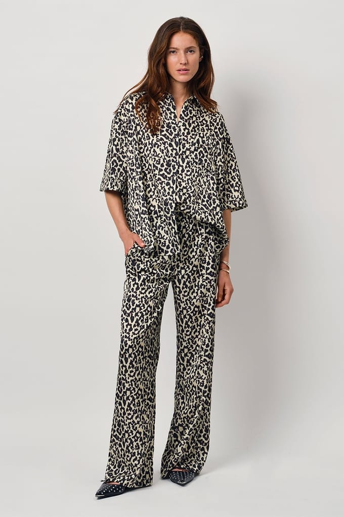 Dante6 Peju Leopard Printed Long Blouse Multicolour Größe: 36 | Blusen Outlet | Damen