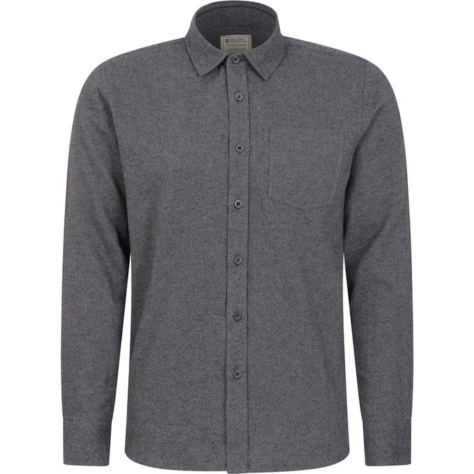 Mountain Warehouse Heren Bamford gemêleerd overhemd (Grijs)