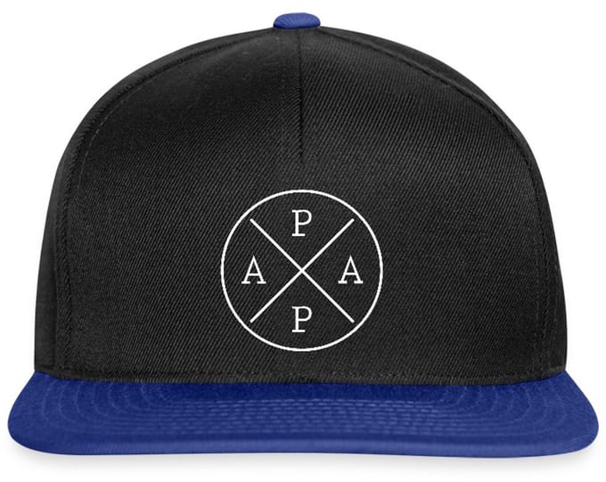 Papa Minimalistisch Ontwerp | Cadeau Voor Vader | Vaderdag Snapback cap