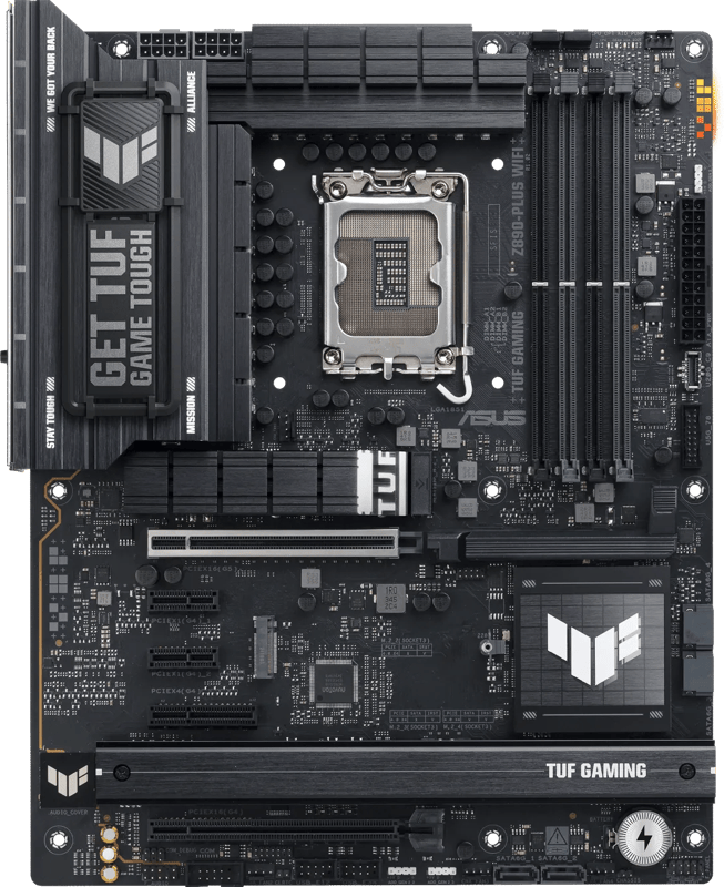 ASUS TUF GAMING Z890.PLUS WIFI - Moederbord - Intel Z890 - ATX - Compatible met Intel Core Ultra Processoren - LGA 1851 Socket