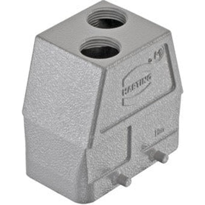 Han 10B Hoge Constructie Kap Boveninvoer 2xM20 - 19300100465