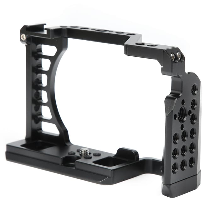 Aluminiumlegering Camera Video Kooi Schietverlenging Schietbeugel voor Sony A7C Camera black