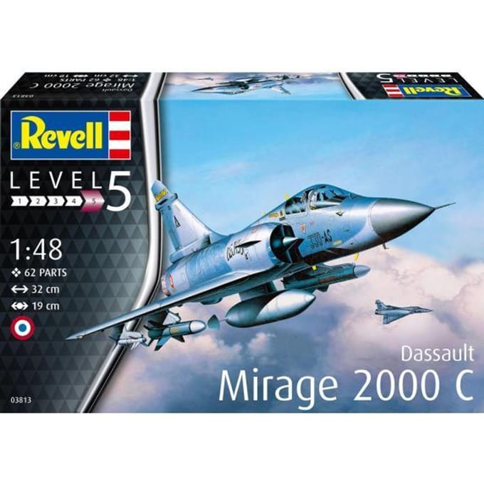 Revell Modelbouwpakket Militaire voertuigen - 03813 Dassault Mirage 2000C Plane Plastic - 1:48 - Modelbouw