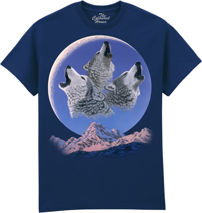 Wolf Wolven Harmony Wolves The Coloured House T-shirt M