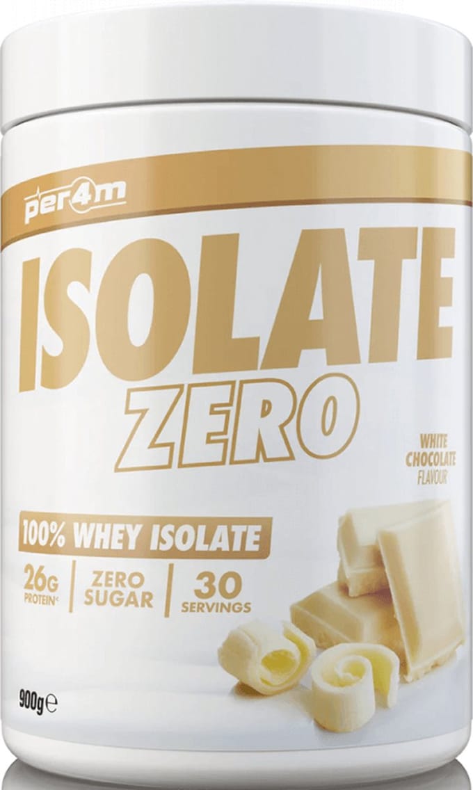 Per4m - ISOLATE ZERO 900g - White Chocolate - Whey Isolate - Whey Protein - Whey Protein Isolate - Whey - Eiwitpoeder - Eiwitshakes - Eiwitshake - Proteine poeder - Proteine - Protein