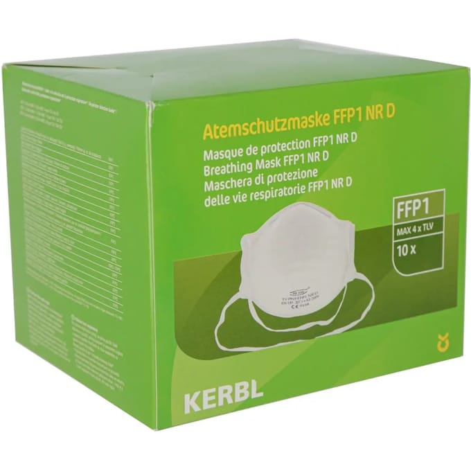 Kraanloze maskers Kerbl FFP1 NR D (x10)