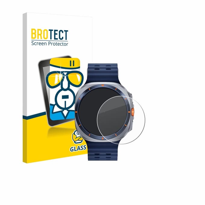 BROTECT - Glas Screenprotector voor Samsung Galaxy Watch Ultra 2025 (47 mm) - Gehard Beschermglas 9H