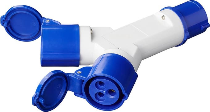 ProPlus CEE Splitter - 2 Weg - 16 Ampère - IP44 - 230 Volt - 3-Polig
