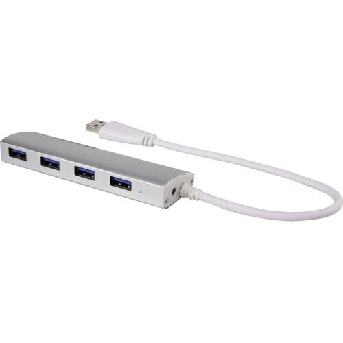 Renkforce RF-3703155 USB-hub 4 poorten USB-A USB 3.0 5 GBit/s Aluminium