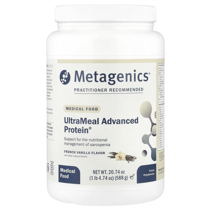 Metagenics, UltraMeal Advanced Protein®, Franse Vanillesmaak, 1 lb 4.74 oz (588 g)