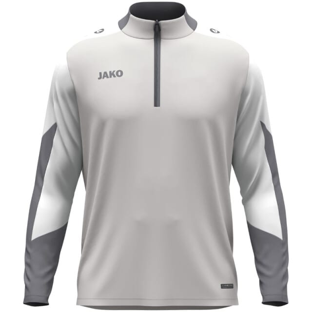Jako Dynamic Ziptop Dames - Lichtgrijs / Wit / Grijs | Maat: S
