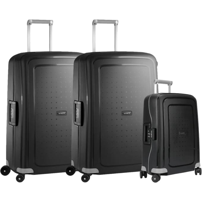 Samsonite S'Cure Spinner 75+75+55cm Black