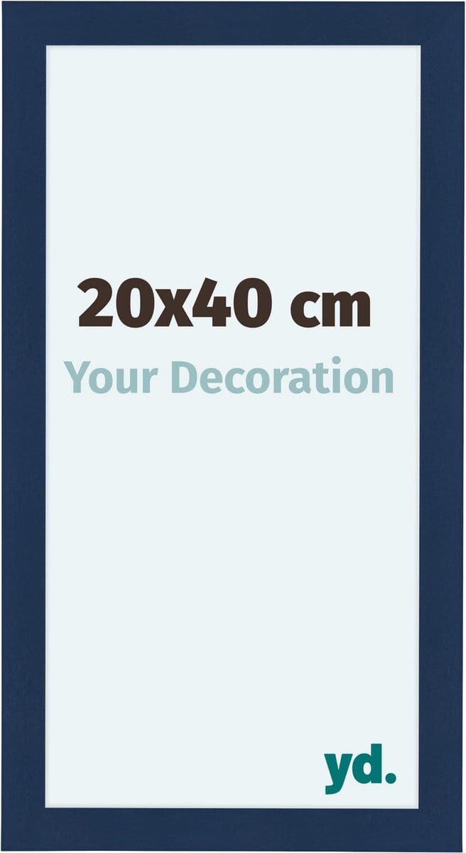 Your Decoration - Fotolijst 20x40 cm - MDF - Donkerblauw Geveegd - Como