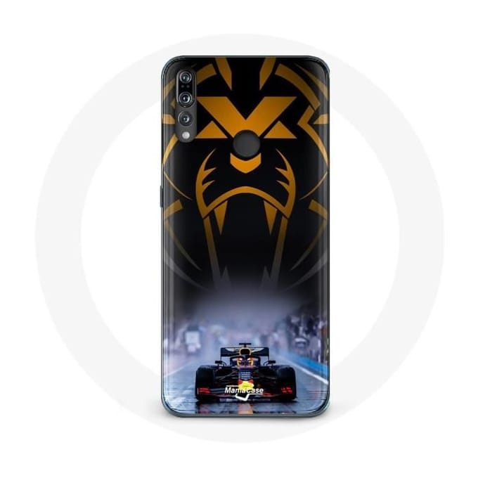 Coque - MANIACASE - Huawei p30 - Formule 1 - Sebastian Vettel - Noir noir