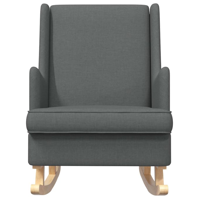 vidaXL - Schommelstoel - Donkergrijs - 62 - x - 80 - x - 85 - cm - Stof