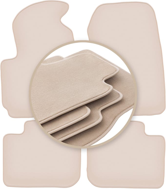 PREMIUM beige matten voor: Mitsubishi Colt VII hatchback 2004-2008