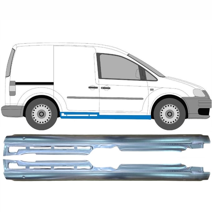 Volledige dorpel voor Volkswagen Caddy 2004-2020 / Links + Rechts / Set