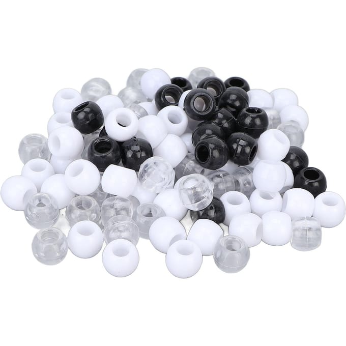 100pcs Perles Dreadlocks Cheveux Couleurs Différentes Perles Tressage Cheveux pour Décoration Cheveux Barbe gray