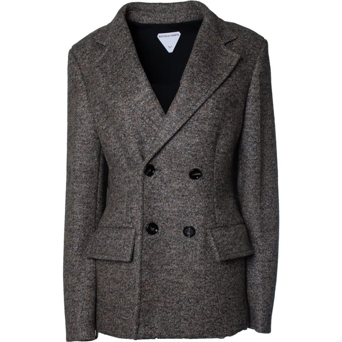 Bottega Veneta, Cape-effect double-breasted blazer