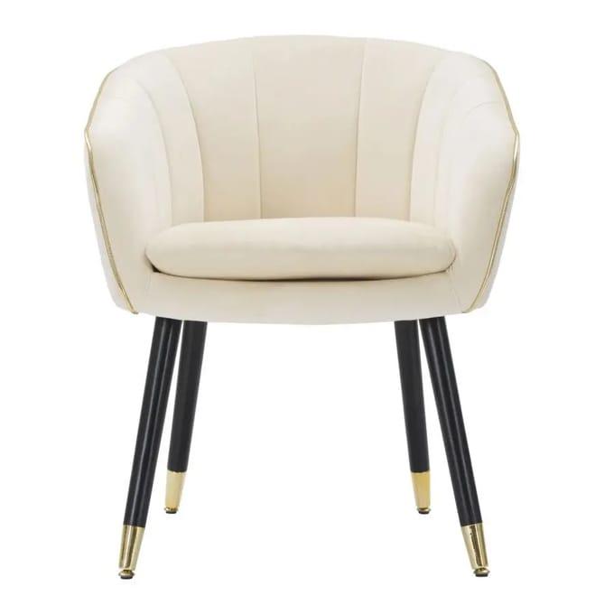 Fauteuil Paris Crema/gold 62×58×78 cm