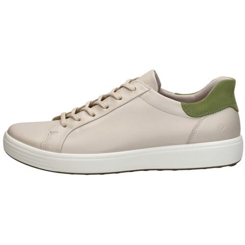 Ecco Soft 7 Slip Lace Sneakers Laag - Gebroken wit