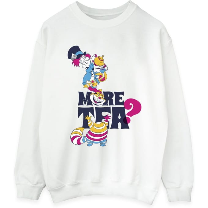 Disney Dames/Dames Alice In Wonderland Meer Thee Sweatshirt (Wit)