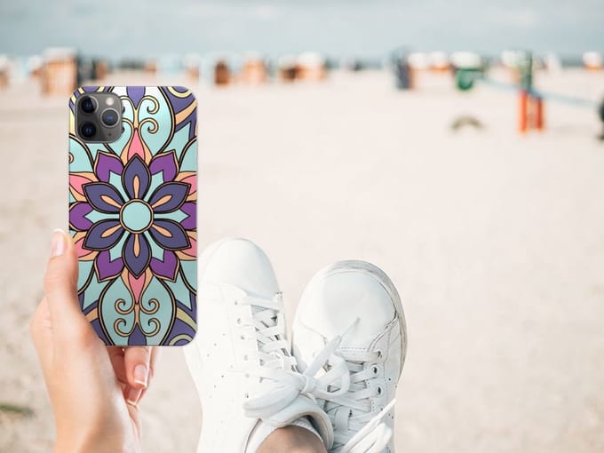 Apple iPhone 11 Pro Max TPU Case Purple Flower