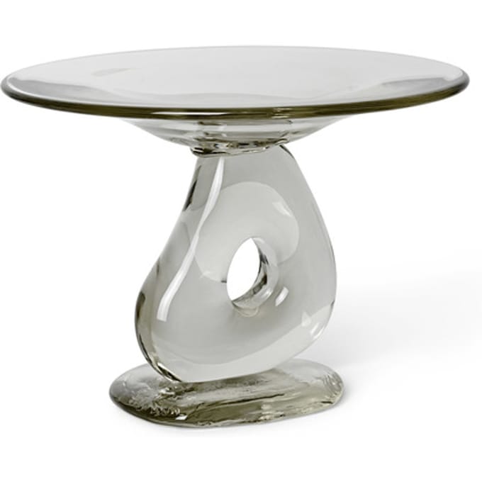 Ferm Living Damo glazen middenstuk - transparent - Ø30 cm