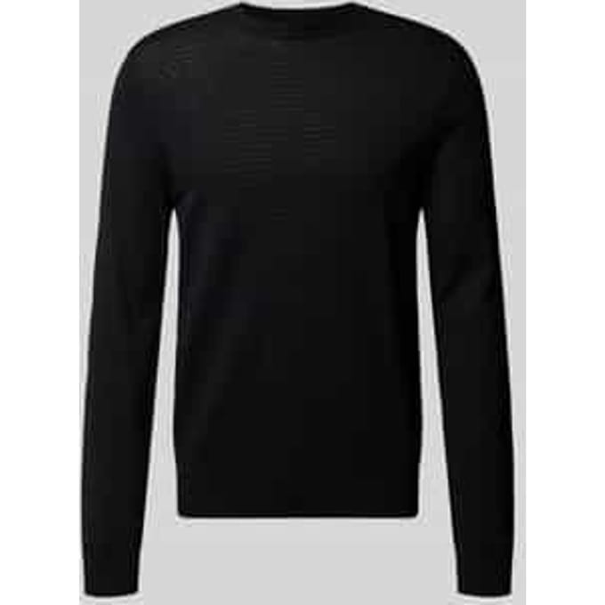 Slim fit pullover van viscosemix met structuurmotief