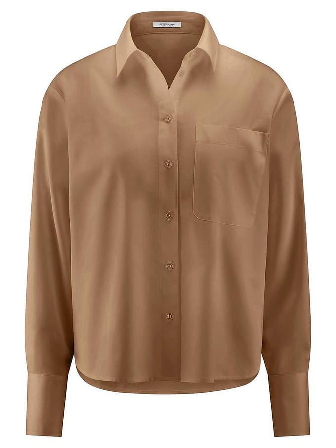 Blouse Van Peter Hahn bruin