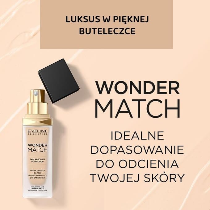 EVELINE Wonder Match foundation 10 Light Vanilla 30ml