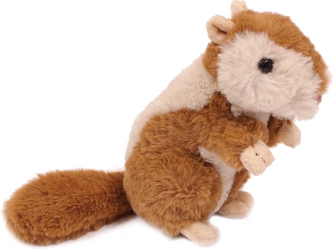 PIA Soft Toys - Pluche Knuffeldier Eekhoorn - 17 cm