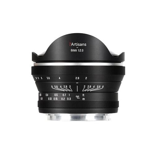 7Artisans 6mm f/2 fisheye  Canon RF-S-vatting