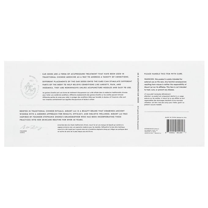 Reflexologie Acupressuur Oor C, 60 Stuks white