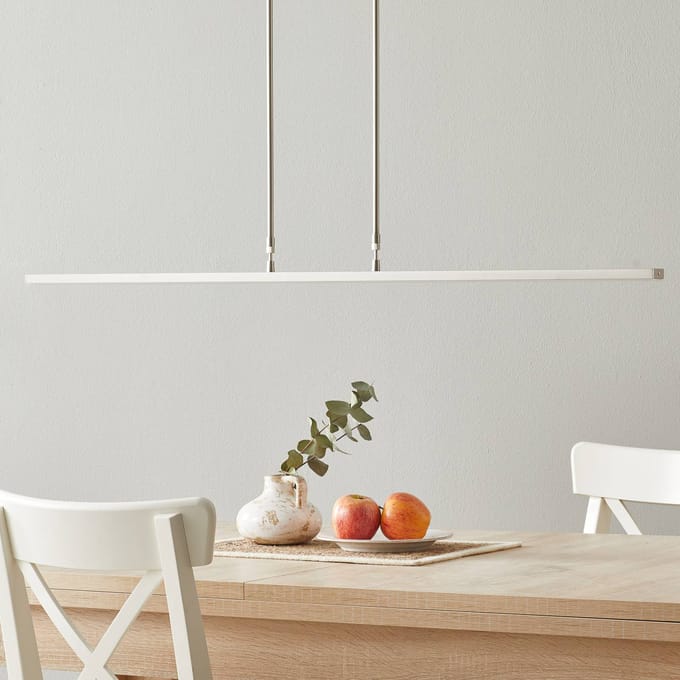 Hanglamp Zelena 1482ST - Staal, Uitschuifbaar, In Hoogte Verstelbaar, Lichtkleur Instelbaar - Steinhauer