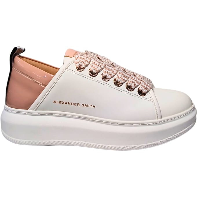 Damesschoenen Alexander Smith Wembley Woman-White Pastel Rose
