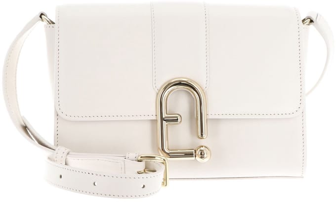 FURLA Leren schoudertas Urban Crossbody Bag Panna wit