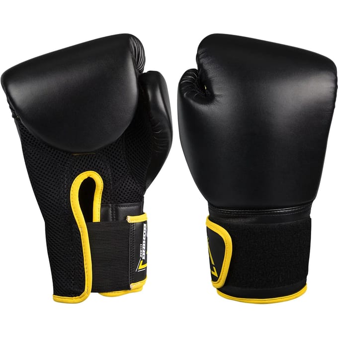 Avento Bokshandschoenen PU - 6 Oz - Zwart/Geel
