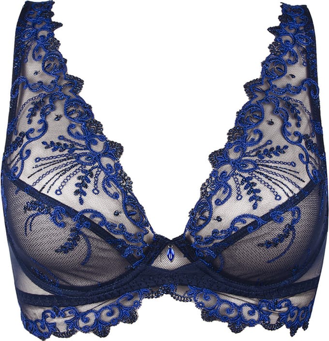 Lise Charmel - Bralette BH - Nuit Folie Glamour - Blauw - ACH7412 - EU 70C / FR 85C