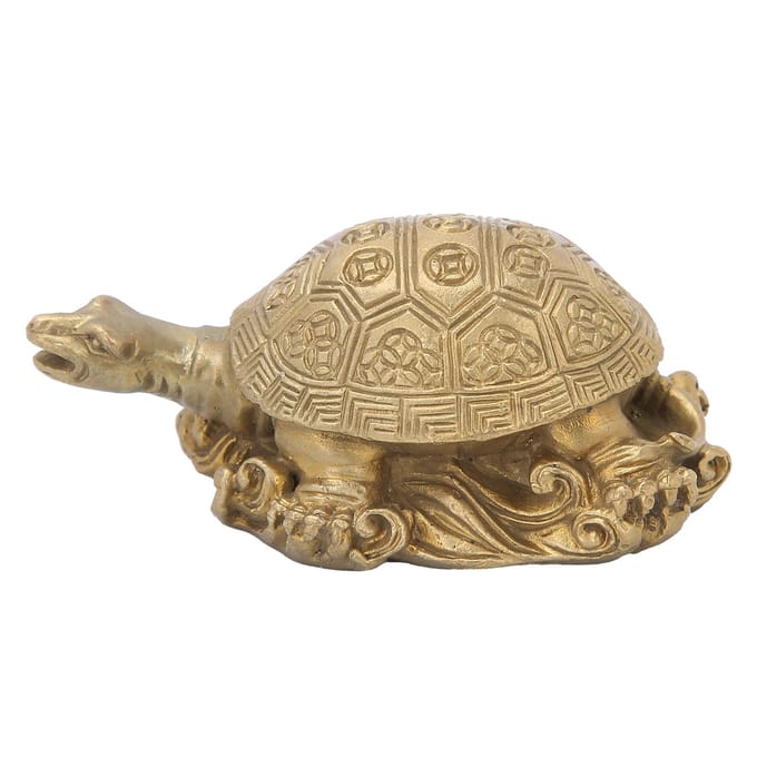 Messing Schildpad Beeld Bureau Huis Binnen Buiten Decoratief Verzamelobject Cadeaus Handwerk beige