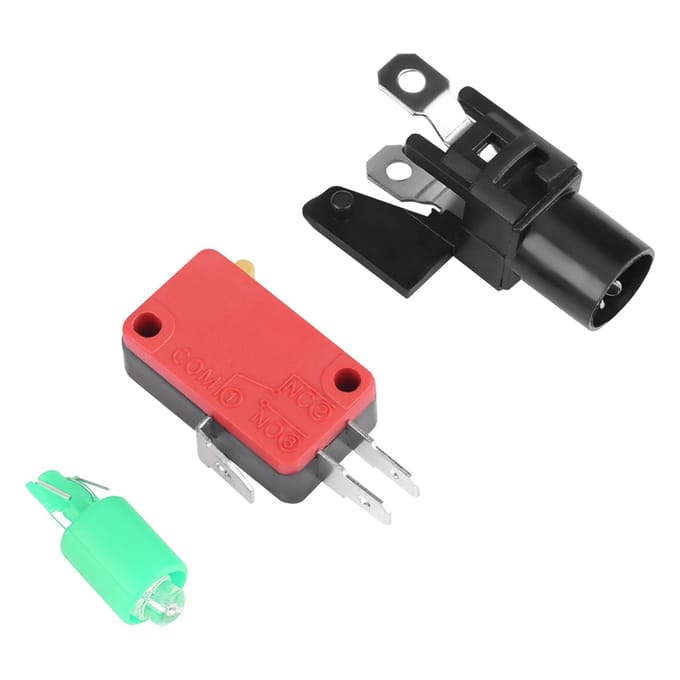 100mm Massieve Arcade Knop met LED Bolle Console Vervanging(rood)