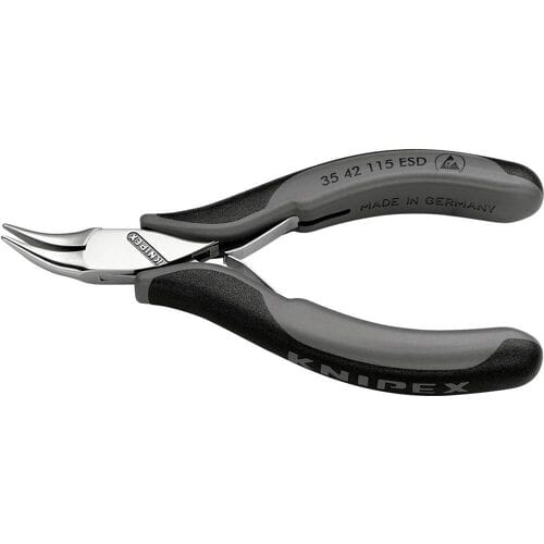 Knipex 35 42 115 ESD Grijptang Halfronde Bek 45° 115mm ESD