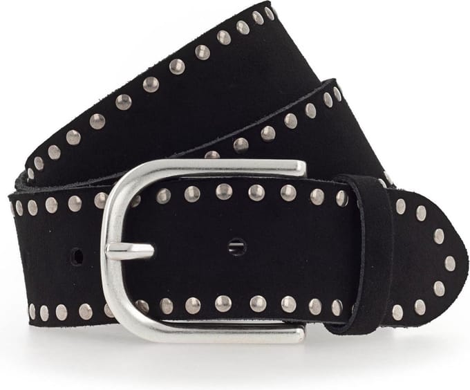 Vanzetti Leren Riem 40mm Leather Belt W100 Black Zwart